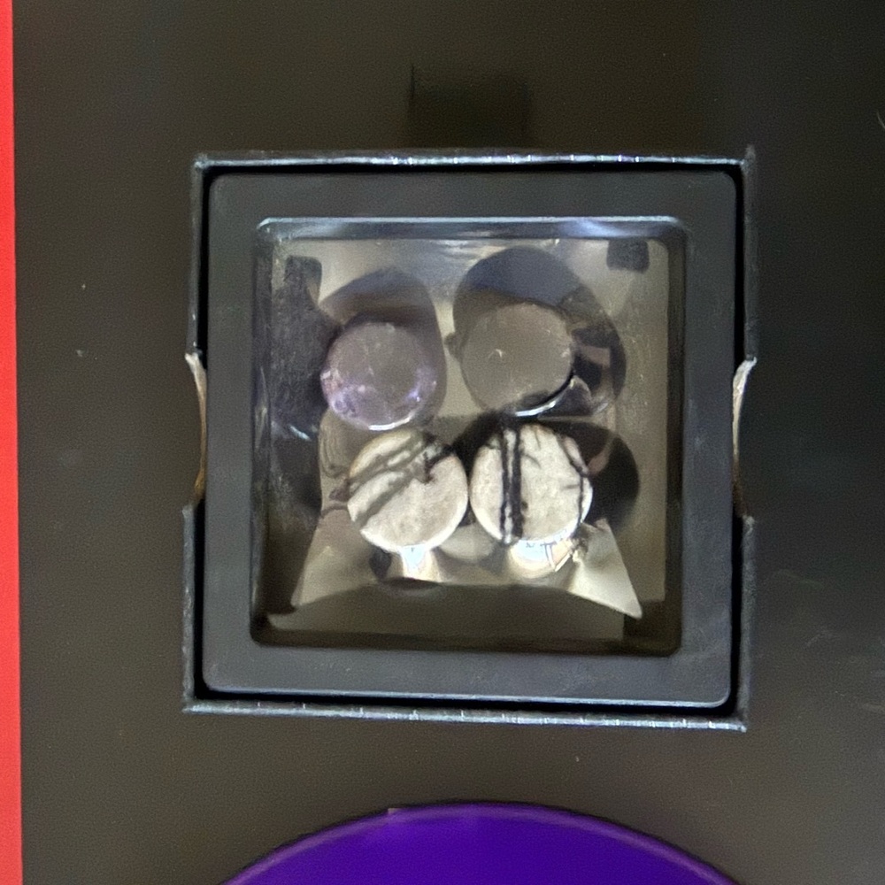 Two sets of stone gauges